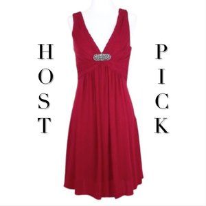 🎉HP🎉BCBG MaxAzria Fit & Flare Cocktail Dress Red XS